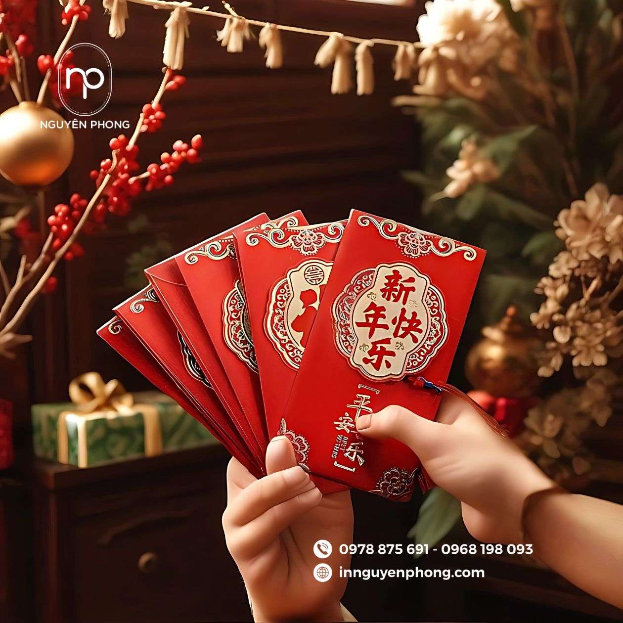 Mẫu lì xì giá rẻ tại xưởng in Nguyên Phong 